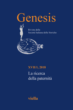 Genesis 2018/1 copertina, rivista, storia delle donne, società italiana delle storiche